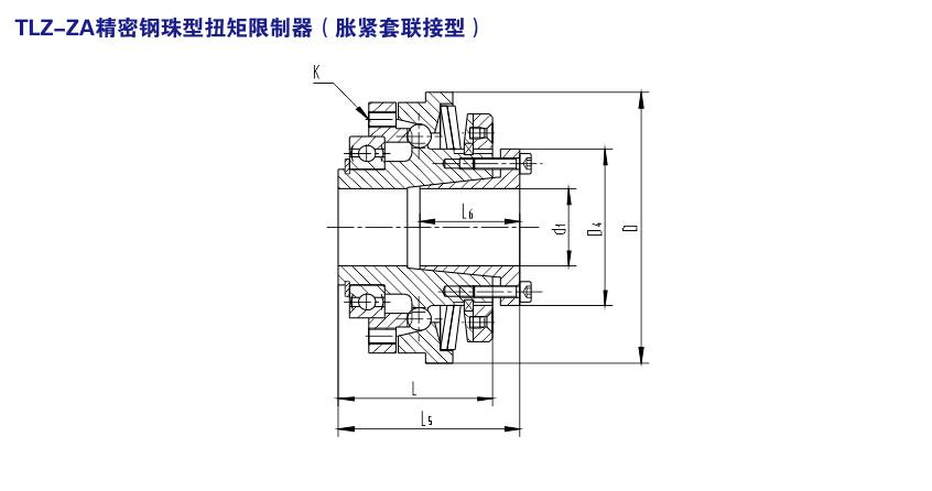 TLZ-ZA 精密钢珠型扭矩限制器